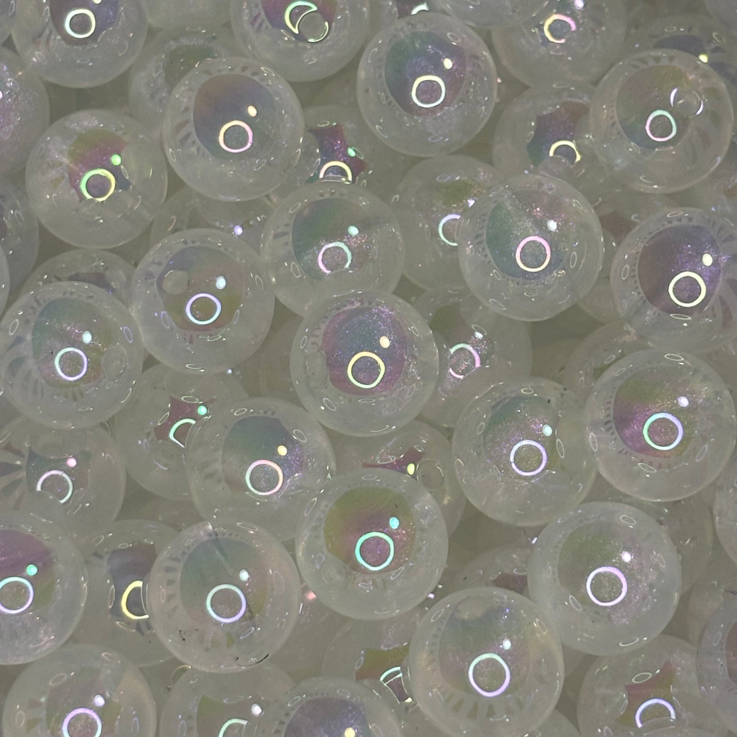 White Translucent Beads