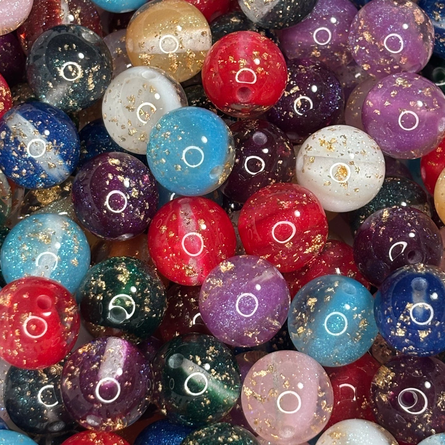 Gold Foil Beads