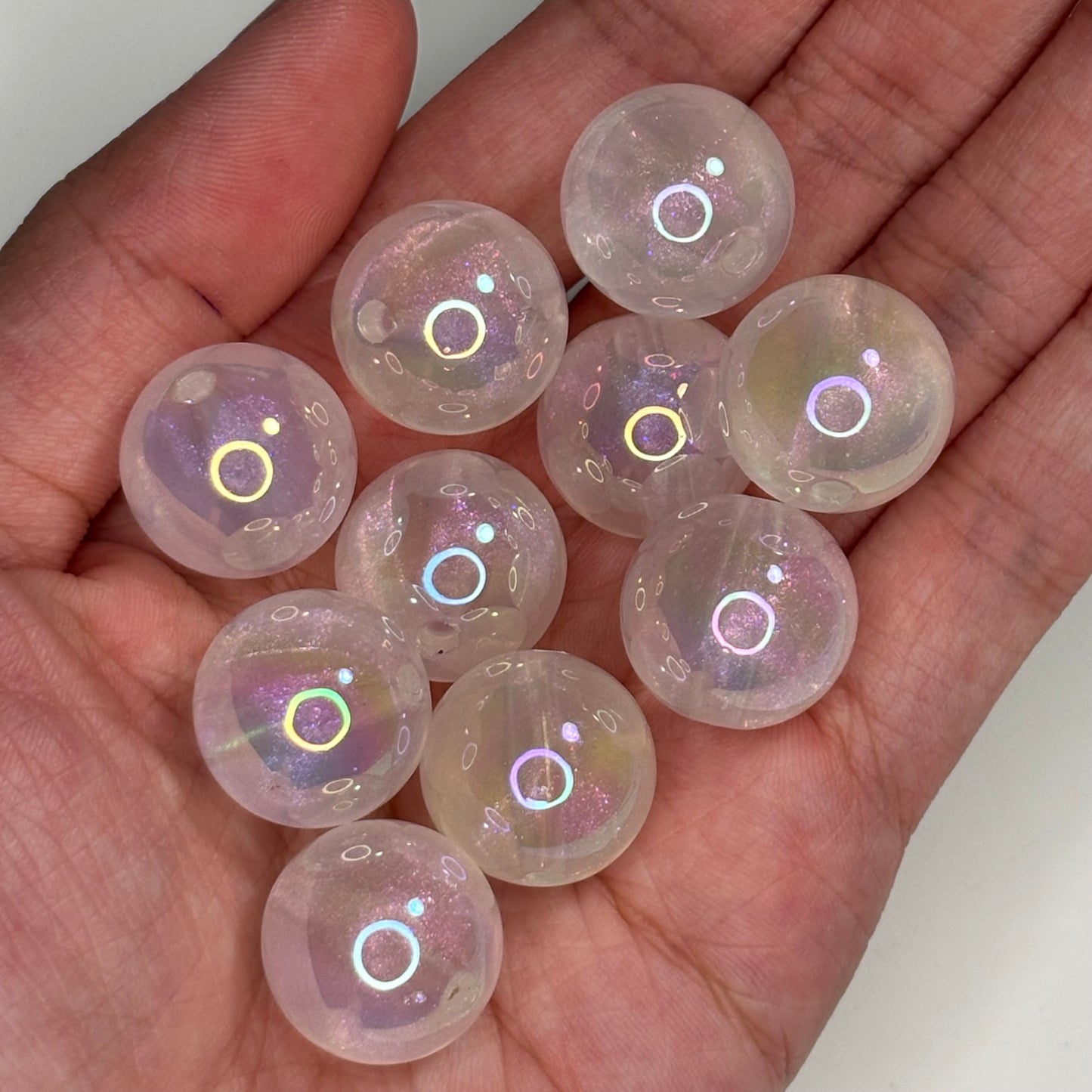 White Translucent Beads