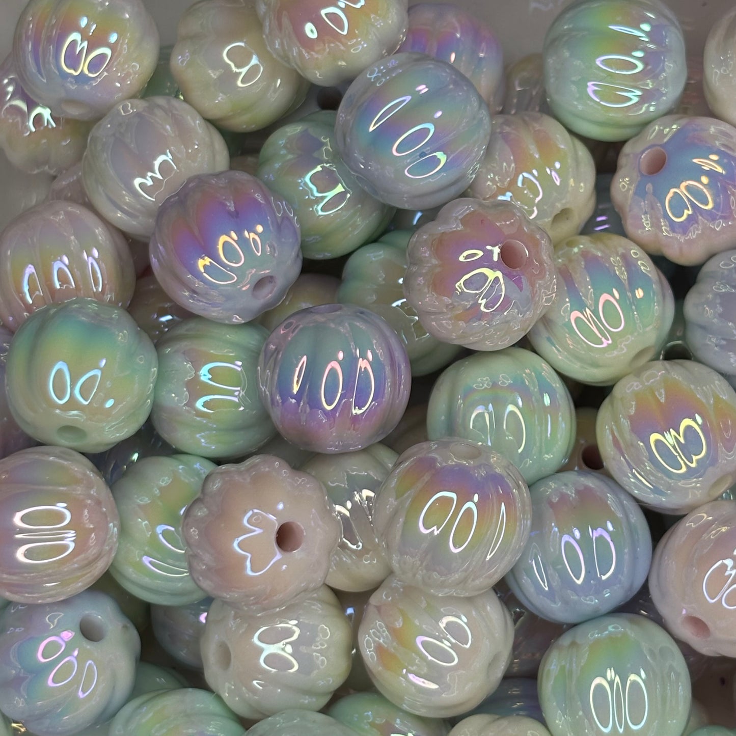 Pastel Pumpkin Beads