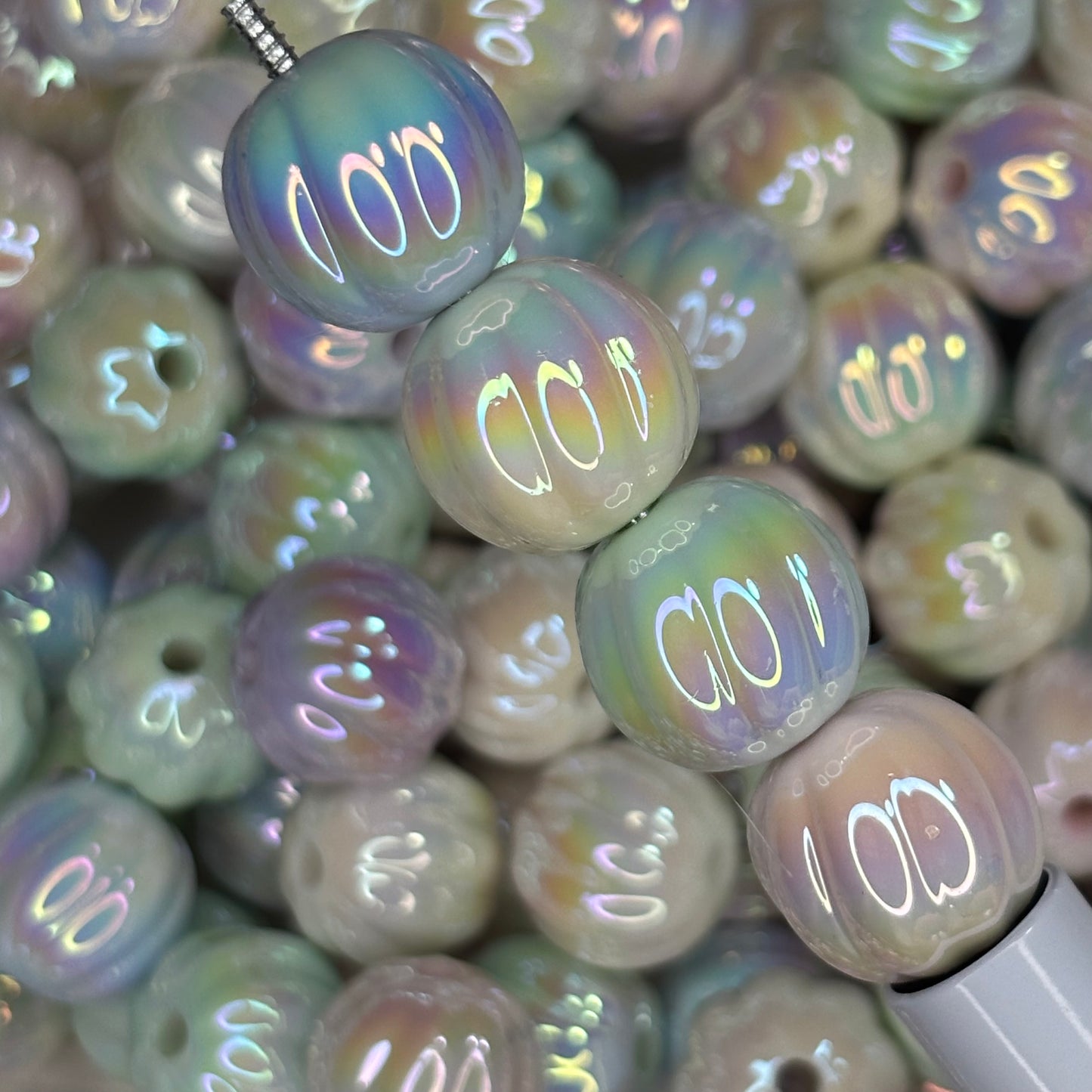 Pastel Pumpkin Beads