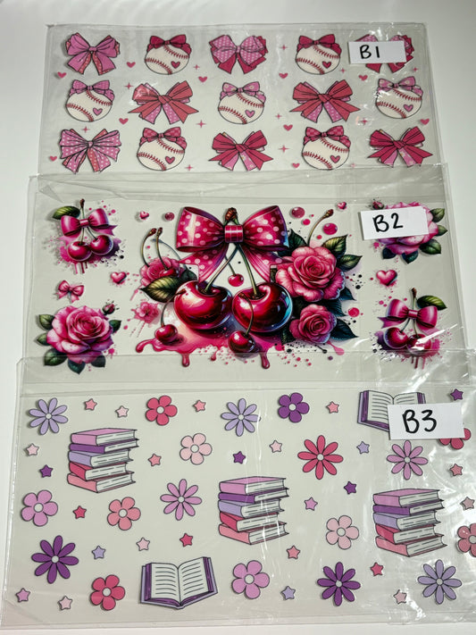 UVDTF Wraps Books + Bows - B1-B23