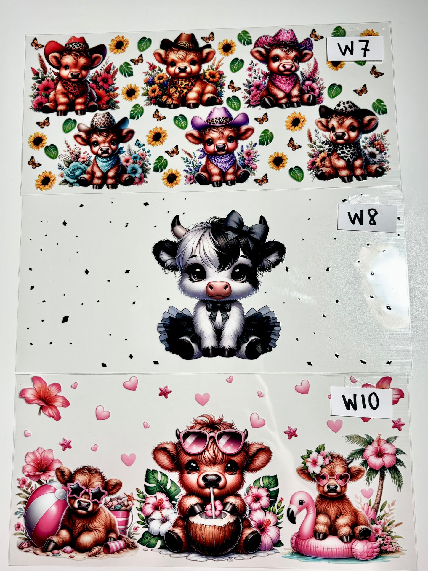 UVDTF Wraps Cows - W1-W14