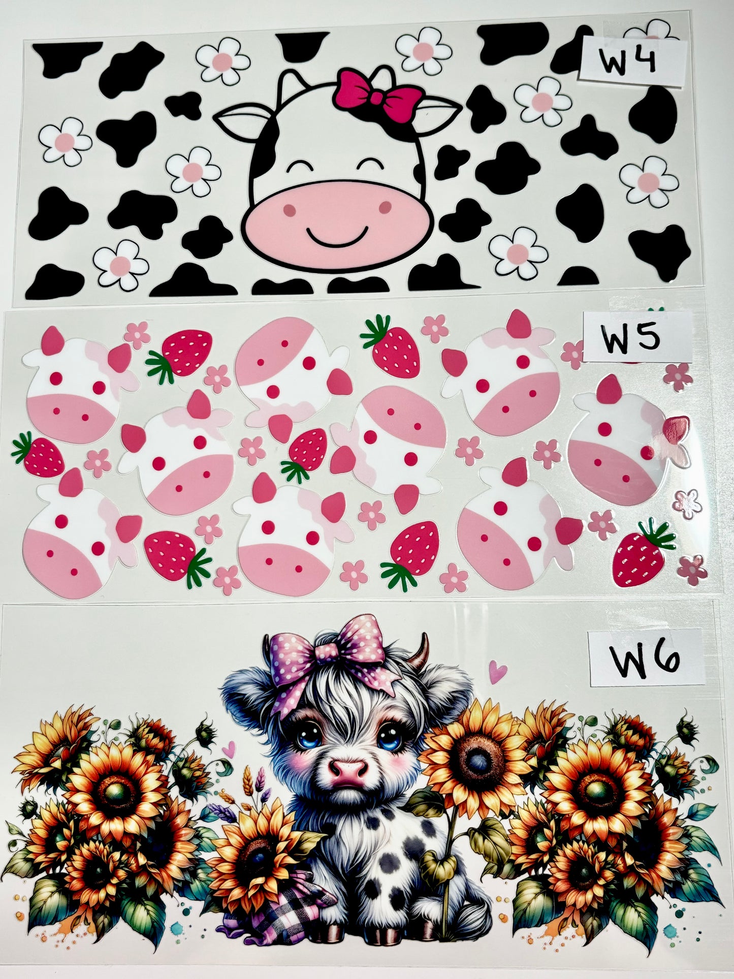 UVDTF Wraps Cows - W1-W14