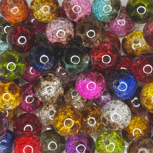 Leopard Crackle Beads