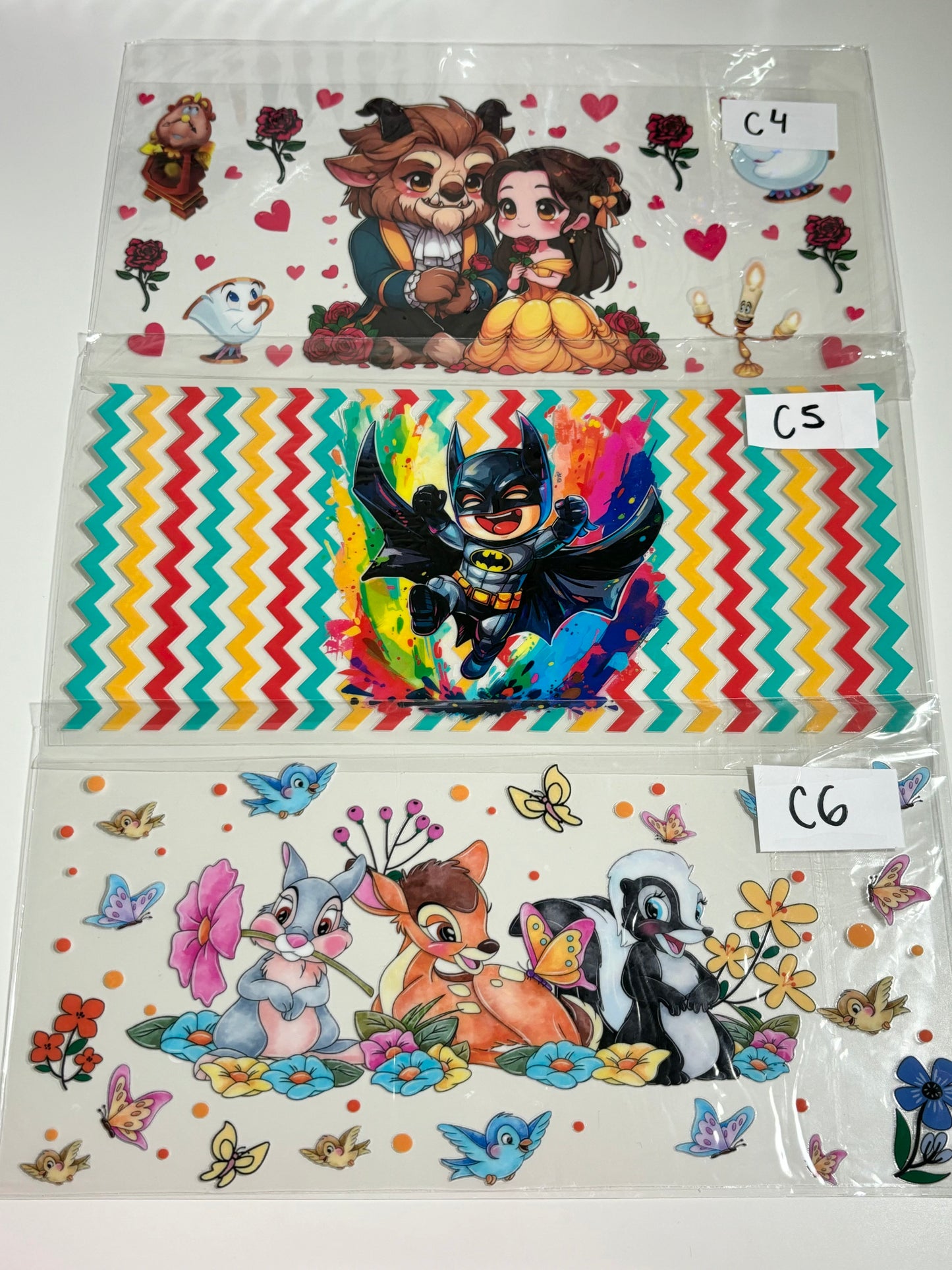 UVDTF Wraps Characters C1-C21