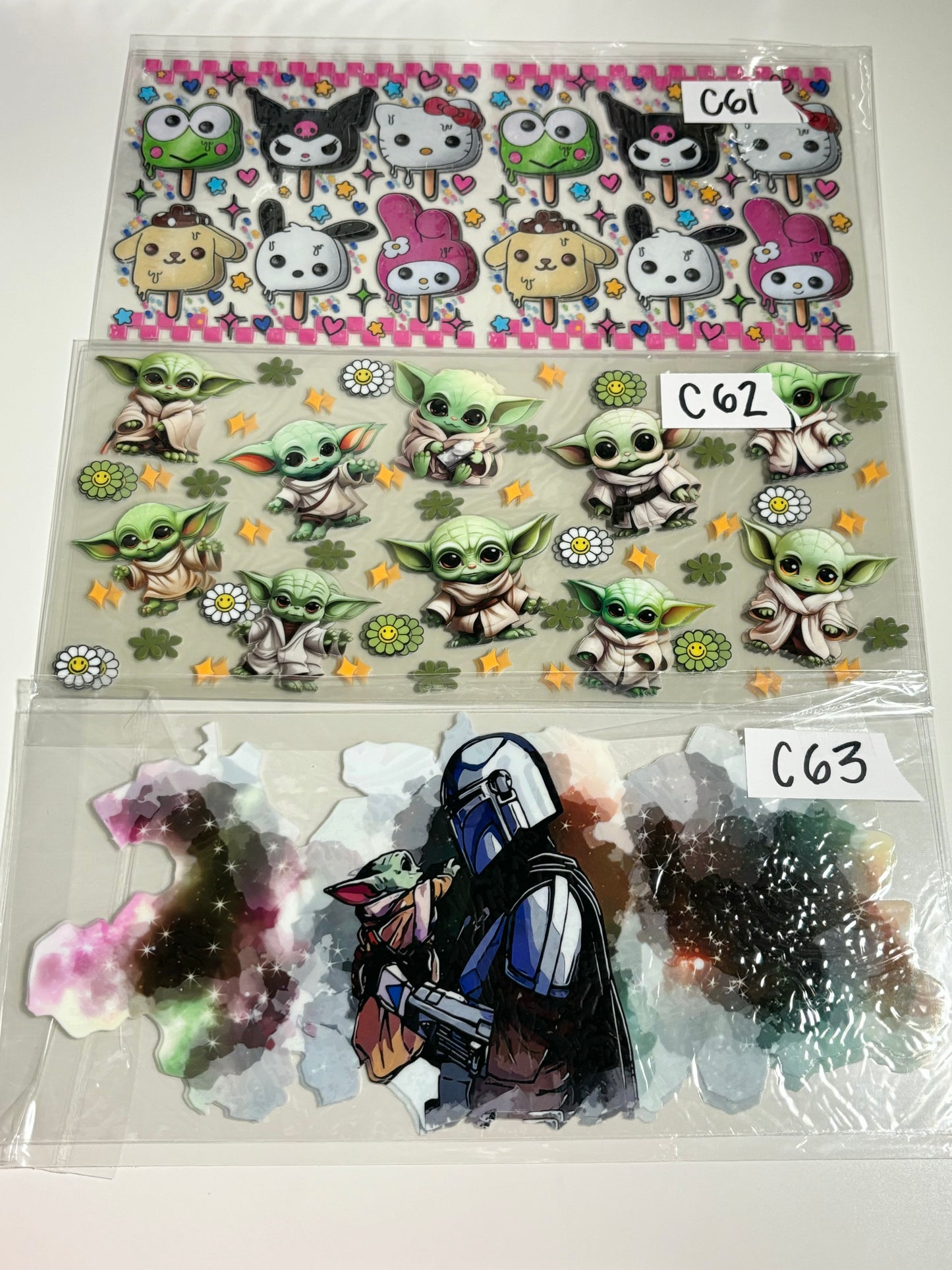 UVDTF Wraps Characters - C43-C63