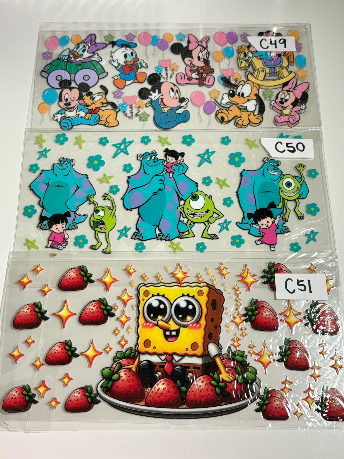 UVDTF Wraps Characters - C43-C63